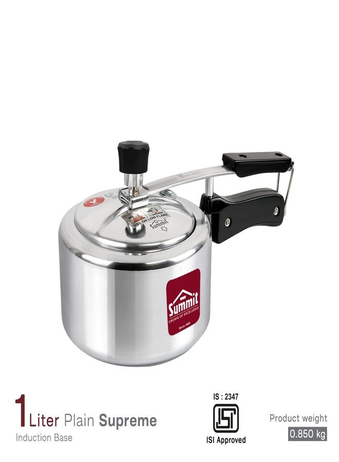 سوميت طنجرة ضغط ألومنيوم فاخرة بقاعدة حثية وغطاء داخلي من ساميت، سعة 1 لتر - Image 2